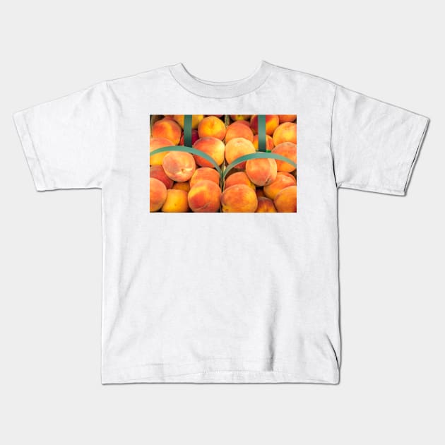 Tasty Peaches Kids T-Shirt by Robert Alsop